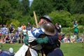 Medieval Jousting foot combat Hever Castle England Royalty Free Stock Photo