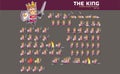 Medieval King Game Character Animation Sprite