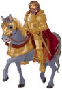 Medieval King Horseback