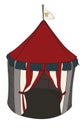 Medieval King's Tent with Flag