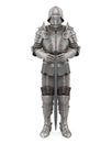 Medieval Knight Armor Isolated Royalty Free Stock Photo