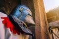 Medieval knight costume with helm