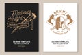 Medieval knight historical club flyer, brochure, banner, poster Vector Concept for shirt, print, stamp, overlay or