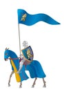 Medieval Knight in a parade vestment Royalty Free Stock Photo