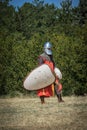 Medieval knight ready for battle Royalty Free Stock Photo