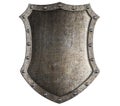 Medieval knight shield isolated