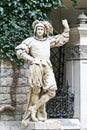 Medieval Knight Statue, Peles Castle, Sinaia, Romania Royalty Free Stock Photo