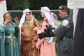 Medieval Knights Displaying his New Wife to the Townspeople