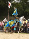 Medieval Knights on Horses, Battle Royalty Free Stock Photo