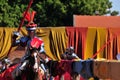 Medieval Knights. Jousting. Royalty Free Stock Photo