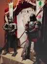medieval knights with swords