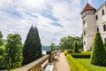 Medieval Konopiste castle and gardens - the residence of the Habsburg imperial family Royalty Free Stock Photo