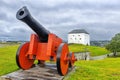 Medieval Kristiansten Fortress in Trondheim. Norway. Royalty Free Stock Photo