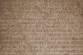 Medieval latin catholic inscription Royalty Free Stock Photo