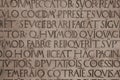 Medieval latin catholic inscription Royalty Free Stock Photo