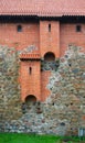 Medieval lavatory in Trakai castle, Lithuania Royalty Free Stock Photo