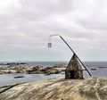 Medieval lighthouse at the End of the World, Verdensende Royalty Free Stock Photo