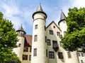 Lohr am Main, Germany - The listed castle complex with the four towers is also called Kurmainzer Castle.