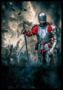 Medieval knight poster