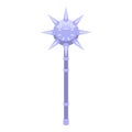 Medieval mace icon isometric vector. Knight king