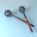 Two Maces, Morningstar, Spiked Club, Flail