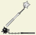 Medieval Mace Vector 01