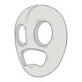 Medieval mask design Royalty Free Stock Photo