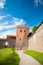 A medieval Medininkai Castle in Vilnius district, Lithuania Royalty Free Stock Photo