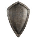 Medieval metal shield isolated Royalty Free Stock Photo