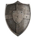 Medieval metal shield Royalty Free Stock Photo
