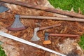 Medieval Middle Ages battle axes