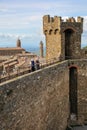 Medieval Montalcino Fortress in Val d`Orcia, Tuscany, Italy