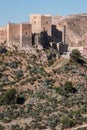 Medieval moorish fortress Alcazaba in Almeria, Andalusia, Spain Royalty Free Stock Photo