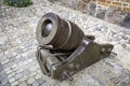 A medieval mortar, muzzleloader. Teutonic Castle in Malbork / Poland. Royalty Free Stock Photo