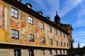 Medieval mural on the side of the old city hall  aka rathaus in Bamberg, Germany Royalty Free Stock Photo