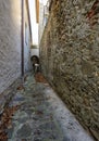 Medieval narrow lane Royalty Free Stock Photo