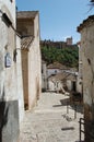 Medieval neighborhood of El Albaicin (or Albayzin) in Granada (Andalusia Spain). la Alhambra