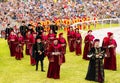 Marche, Ascoli Piceno, Reenactment, Giostra della Quintana: medieval nobles during an historical representation Royalty Free Stock Photo