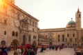 Marche, Ascoli Piceno, Reenactment, Giostra della Quintana, Piazza d`Armi Royalty Free Stock Photo