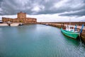 Medieval norman Carrickfergus Castle close to Belfast, Northern Ireland, UK