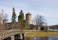 Medieval Olavinlinna castle in Savonlinna, Finland Royalty Free Stock Photo
