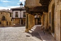 Medieval old town with stone houses, old doors and windows, cobbled streets and picturesque atmosphere. Atienza, Guadalajara,