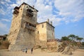 Medieval Ouranoupoli Tower on Athos peninsula, Chalkidiki, Greece