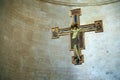 Medieval painted crucifix in Todi cathedral