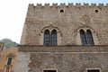 medieval palace (corvaja) in taormina in sicily (italy)