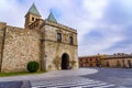 Medieval palace in the streets of the ancient city of Toledo, Royalty Free Stock Photo