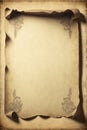 Medieval Paper Texture 002 - AI Generated Illustration Royalty Free Stock Photo