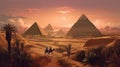 Medieval Period Panorama in Egypt Royalty Free Stock Photo
