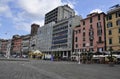 Genoa, 30th august: Piazza Caricamento Square with Historic Buildings from Genoa City. Liguria,Italy Royalty Free Stock Photo