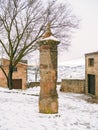 Medieval pillory of Medinaceli. Soria, Spain Royalty Free Stock Photo